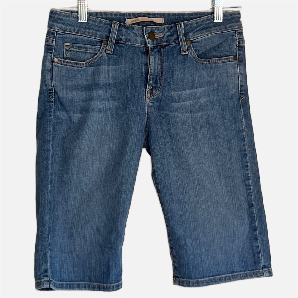Vince Bermuda Jean Shorts in Caribbean Size 28 - Picture 4 of 8